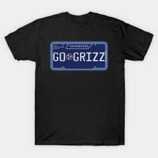 TN License Plate- GO GRIZZ T-Shirt